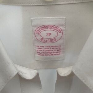 Brooks Brothers Women's White Blouse